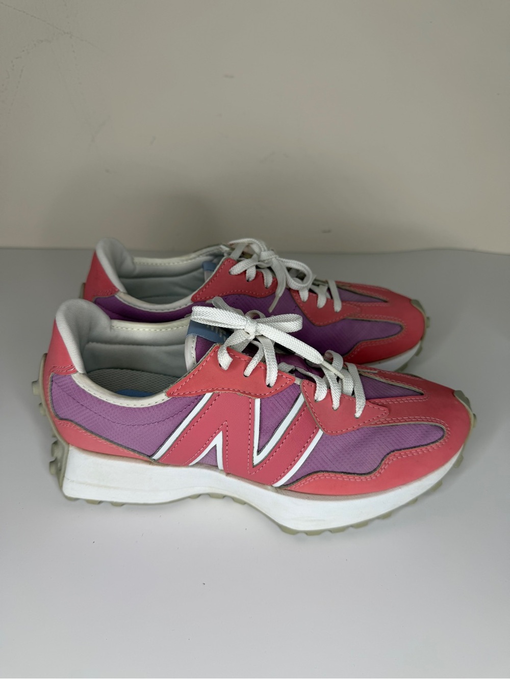 New Balance 327 Pink Purple Rosewood Candied Violet Sneakers Women’s Size 8.5B